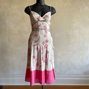 Preloved: 🌸 BCBG pink embroidered midi dress